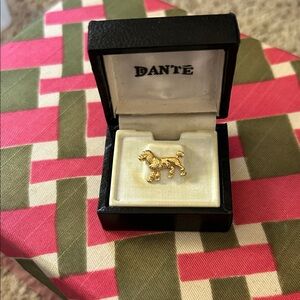 Vintage Dante poodle pin